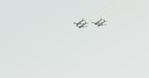 Israeli air force Aerobatics team during an airshow