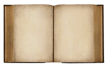 blank pages in a vintage book