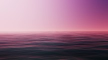 Waves Loop Sea Surface With Purple Horizon	