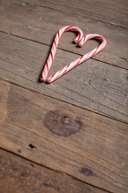 candy cane in the shape of a heart 