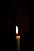 flame on a candle
