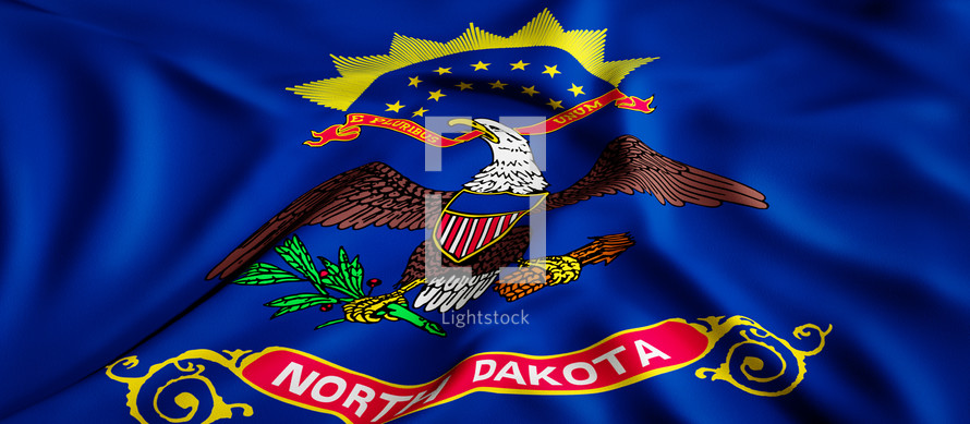 state flag of North Dakota 