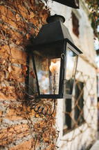 gas lantern doorway light