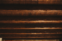 wood ceiling beams