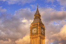 Big Ben in the afternoon light. London, England.