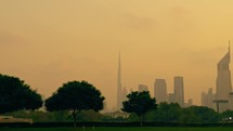 Pollution In The City Of Dubai Due To Smog In The Air