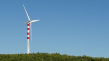 Wind power plant electric generator production in Italy