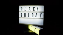 Sale and Black Friday light panel alert