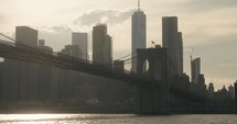 New York City Brooklyn Bridge golden hour