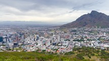 Cloudy Lions Head Table Mountain Cape Town South Africa view 