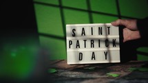 Saint Patrick's Day Sign background 
