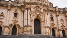 Ancient baroque cathedral of modica. St. George church.