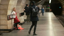 a filming a model in a tunnel 