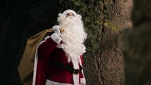 Santa Claus looking for next house to reach 