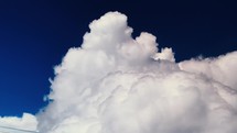 Clouds from above, flyover cloud formation shot