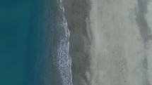 Aerial view of calm ocean 
