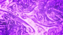 Abstract Liquid Visuals With Silky Purple Colors Moving.	
