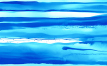 blue watercolor streaks on white paper