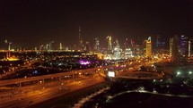 Aerial cinematic drone of Dubai