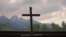 Old Chapel Cross with Mountain View