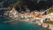 Aerial view of Amalfi 