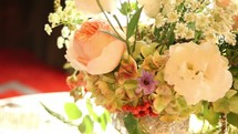 wedding flowers in a vase 