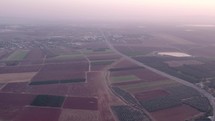  Drone footage overlooking Nazareth in Israel