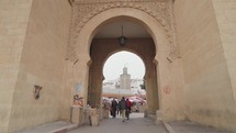 Dar el Makhzen Gate and Mosque Bab Marrakech Old Medina of Casablanca, Morocco