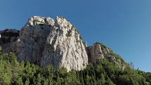 Rock climbing wall. Arial View 