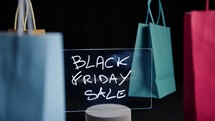 Moving bags for black friday advertising 