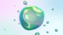 Abstract Liquid Bubble Background Motion Graphics