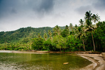 tropical shoreline in Kau Kau Village 