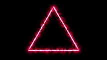 Fire Triangle Alchemical Symbol On Black