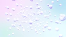 Animation Of Flying Bubbles On Colorful Background	