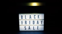 Black Friday Sale Signboard background 