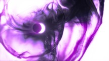 Cosmic Nebula Purple Abstract Background In Motion - macro	