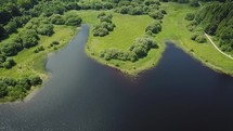 Aerial View of Blessington Greenway and Lake, County Wicklow