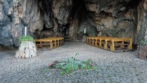 Ancient Chrstian Chapel inside a Cave 
