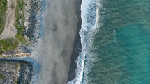 Overhead Ocean Waves In Relaxant View Of Apulia Beach