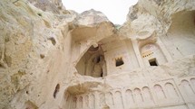 Cappadocia Ancient architecture cave houses facade
