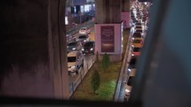 traffic in bangkok at night