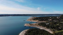 Aerial of Lake Travis Shoreline 