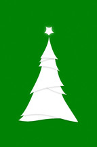 white Christmas tree 