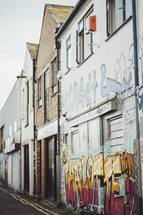 graffiti covered walls 