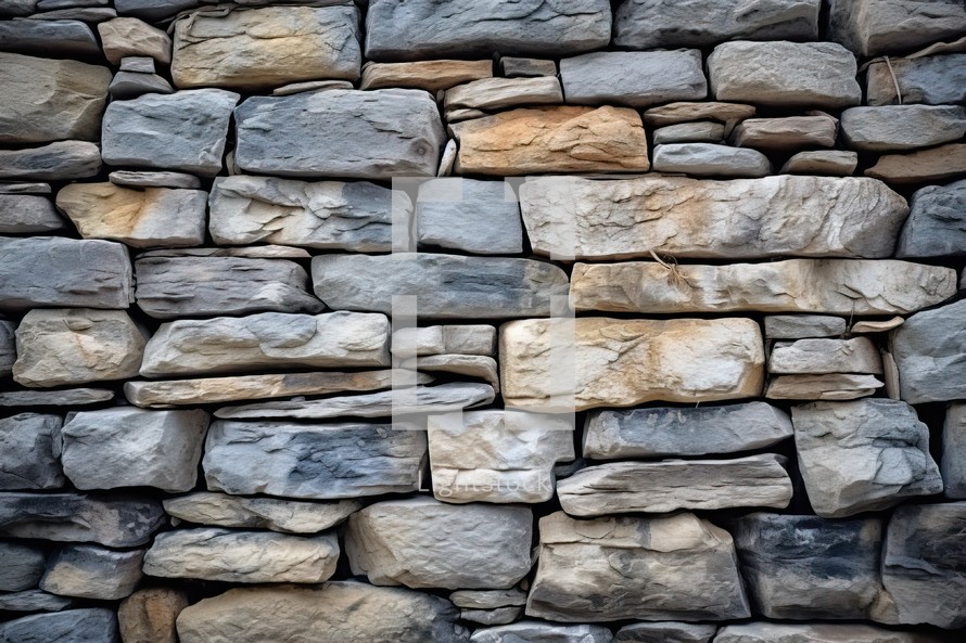 Stacked Stone Wall
