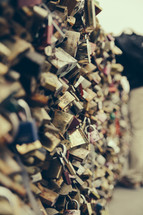 love locks on a bridge in Paris 