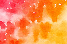 red, yellow, orange, watercolor background 