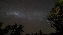 4K Milky Way Beautiful Clear Starry Night Sky Astro Galaxy Universe Time Lapse