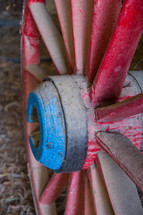 weathered wagon wheel 