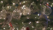 bokeh Christmas lights on a Christmas tree